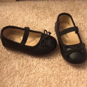 Black toddler ballet flats
